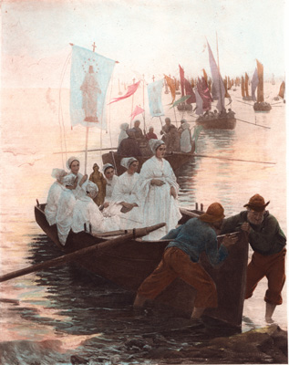 The Arrival of the Pardon
from the painting by A. Guillou